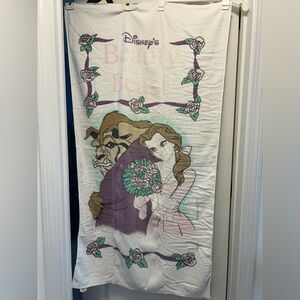 VINTAGE!Disney Beauty and the Beast beach Towel